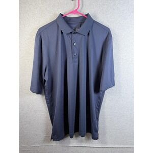 Arnold Palmer Polo Shirt Mens Large Blue Performance Golf Short Sleeve Casual